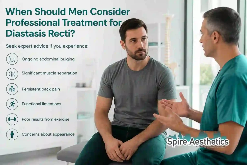 When Should Men Consider Professional Treatment for Diastasis Recti Basildon?